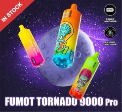RandM Flavors - Fumot RandM Tornado 9000 Pro Vape Device With Battery And Ejuice Display Version 2 Skittles 60664B205