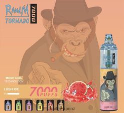 RandM Flavors - RandM Tornado 7000 Airflow Control Vape Device 1Pc Lush Ice 60664B165