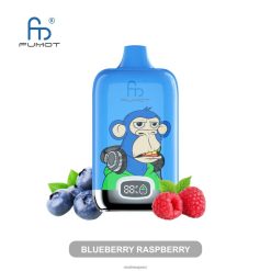RandM Vape New Zealand - Fumot Original RandM Digital Box 12000 Battery And Liquid Display Vape Device Blueberry Raspberry 60664B4