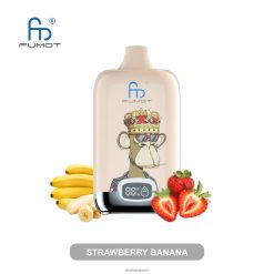 RandM Vape Sale - Fumot Original RandM Digital Box 12000 Battery And Liquid Display Vape Device Strawberry Banana 60664B6
