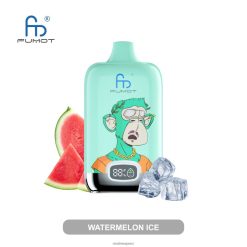 RandM Vape Wellington - Fumot Original RandM Digital Box 12000 Battery And Liquid Display Vape Device Watermelon Ice 60664B2